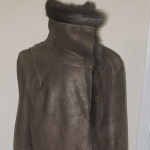 Andrew Marc 100% Lamb Shearling Leather Coat